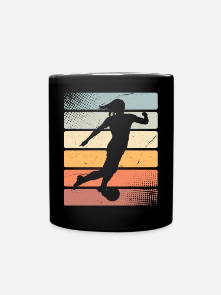 Soccer féminin Soccer féminin Football féminin Soccer féminin - Mug uni - noir