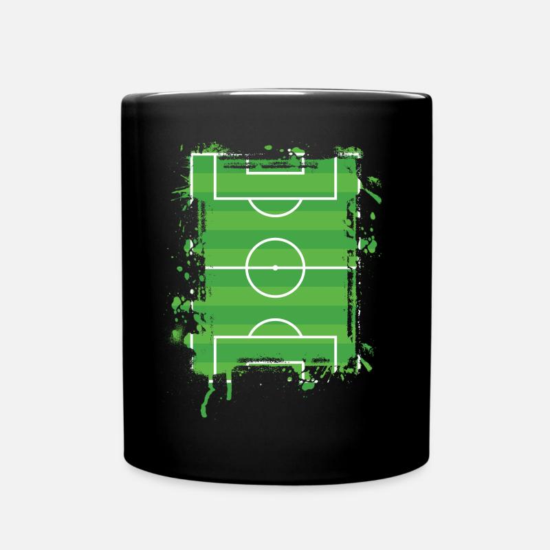 Fußball Fußballer - Tasse einfarbig - Schwarz