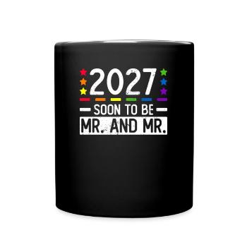 Mariage Gay Pride 2027 Mariage gay - Mug uni - noir - Devant