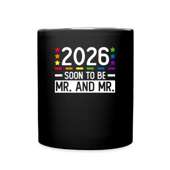 Gay Pride 2026 Mariage Mariage gay - Mug uni - noir - Devant