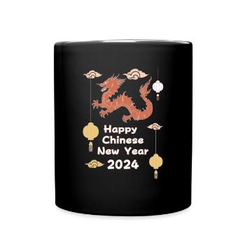 Happy Easter Cute Leopard t-shirt - Full Colour Mug - black - Front