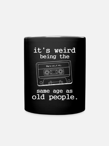 50. 60. Geburtstag 80er 90er Jahre Rente Geschenk - Tasse einfarbig - Schwarz