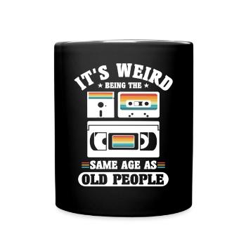 Pensioner Pension 50th 60th Birthday 80s 90s Gift - Full Colour Mug - black - Front