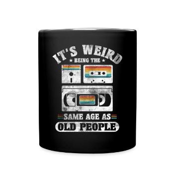 Old Birthday Anniversary Sayings Humor Gift - Full Colour Mug - black - Front