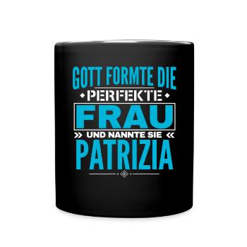 Patrizia Name Design - Full Colour Mug - black - Front