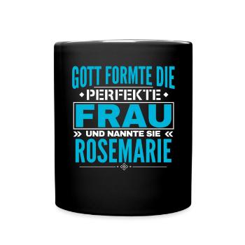 Rosemarie Name Design - Full Colour Mug - black - Front