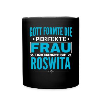 Roswita Name Design - Full Colour Mug - black - Front