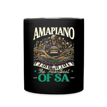 Amapiano Mélomane sud-africain Afrobeat - Mug uni - noir - Devant