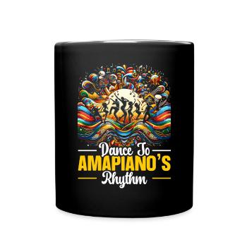 Amapiano Mélomane sud-africain Afrobeat - Mug uni - noir - Devant