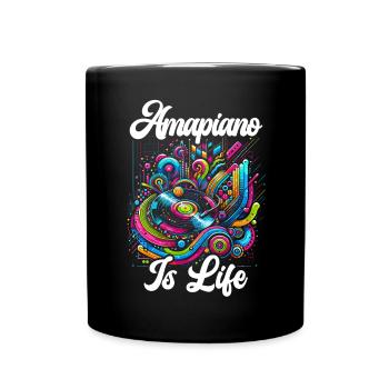 Amapiano Mélomane sud-africain Afrobeat - Mug uni - noir - Devant