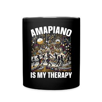 Amapiano Mélomane sud-africain Afrobeat - Mug uni - noir - Devant