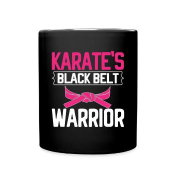 Karaté Fille Arts Martiaux Femmes Karaté Coup De Pied - Mug uni - noir - Devant