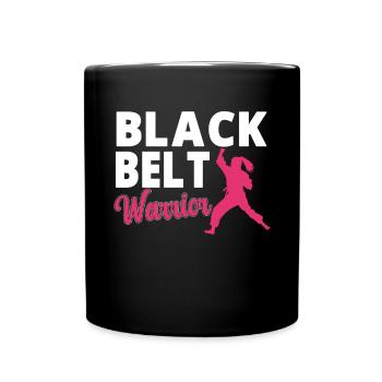 Karate Girl Martial Arts Women Karate Kick - Tasse einfarbig - Schwarz - Vorne