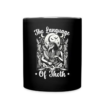 Thoth Ägyptische Mythologie Diety Ibis Altes Ägypten - Tasse einfarbig - Schwarz - Vorne