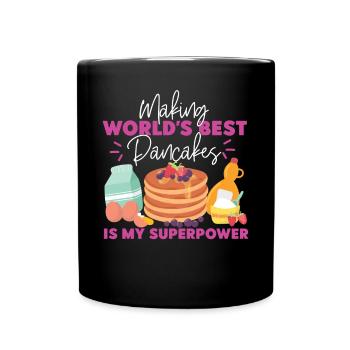 Pancake Lover Kids Making World's - Full Colour Mug - black - Front