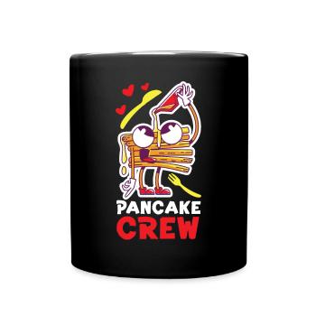 Pancake Lover Kids Pancake Crew - Tasse einfarbig - Schwarz - Vorne