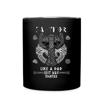 Vathor - Father's Day Father's Day Gift Viking - Full Colour Mug - black - Front