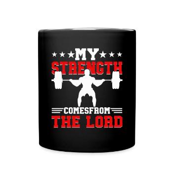 Jesus Christliches Fitnessstudio Workout - Tasse einfarbig - Schwarz - Vorne