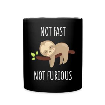 Pas rapide, pas furieux - Mug uni - noir - Devant