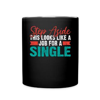 Single Gift - Full Colour Mug - black - Front