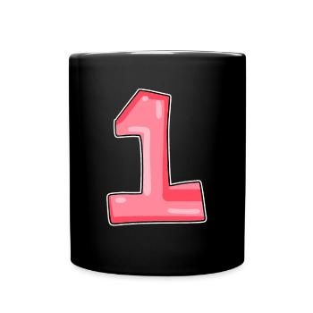1 - Mug uni - noir - Devant