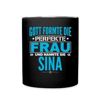 Conception de nom Sina - Mug uni - noir - Devant