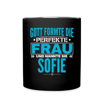 Conception de prénom Sophie - Mug uni - noir - Devant