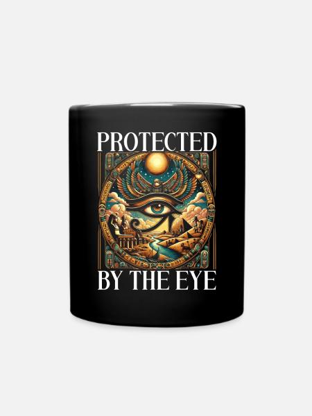 Oeil d’Horus Mythologie égyptienne Symbole ancien - Mug uni - noir