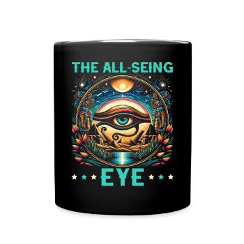 Oeil d’Horus Mythologie égyptienne Symbole ancien - Mug uni - noir - Devant