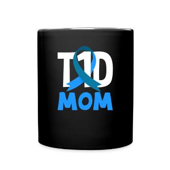 Cadeau pour diabétiques de type 1 pour diabétiques de type 1 - Mug uni - noir - Devant