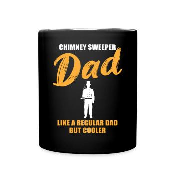 Chimney Sweeper Dad – Cooler than Cool - Tasse einfarbig - Schwarz - Vorne