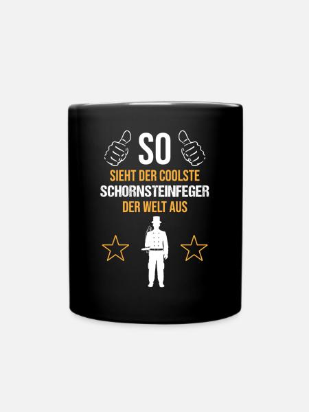 Weltbester Schornsteinfeger – Coole Eleganz - Tasse einfarbig - Schwarz