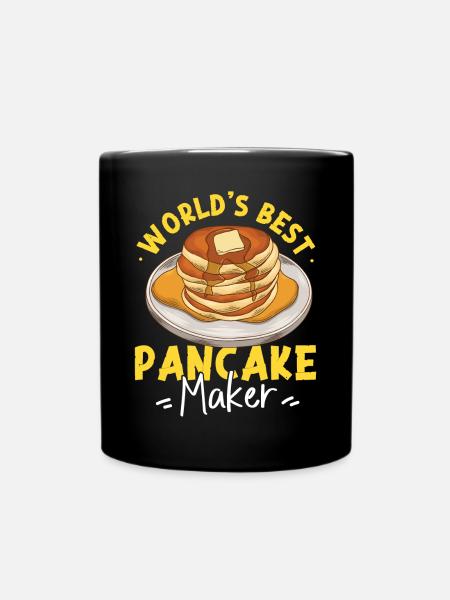 Pancake Lover Kids World's Best - Tasse einfarbig - Schwarz