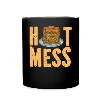 Pancake Lover Kids Chaud Mess - Mug uni - noir - Devant