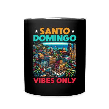 Santo Domingo Dominican Republic Travel Vacation - Full Colour Mug - black - Front