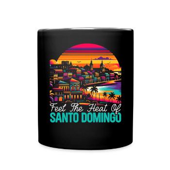 Santo Domingo Dominican Republic Travel Vacation - Full Colour Mug - black - Front