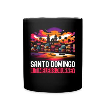 Santo Domingo Dominican Republic Travel Vacation - Full Colour Mug - black - Front