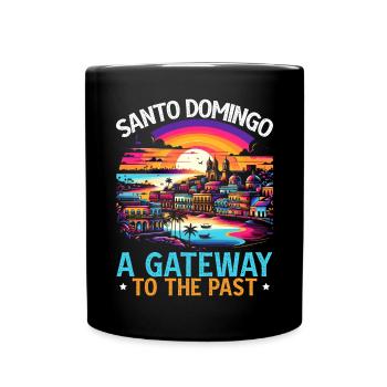 Santo Domingo Dominican Republic Travel Vacation - Full Colour Mug - black - Front