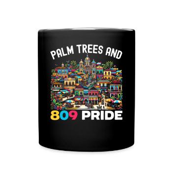 Santo Domingo Dominican Republic Travel Vacation - Full Colour Mug - black - Front