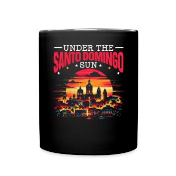 Santo Domingo Dominican Republic Travel Vacation - Full Colour Mug - black - Front