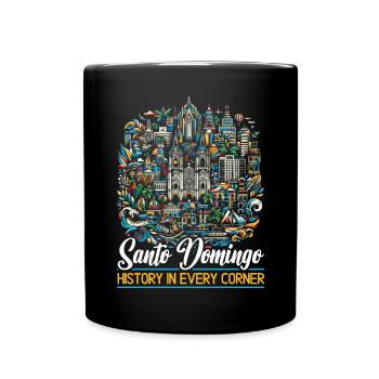 Santo Domingo Dominican Republic Travel Vacation - Full Colour Mug - black - Front