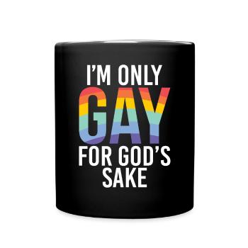 Gay Gifts - Tasse einfarbig - Schwarz - Vorne