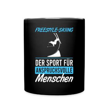 Le ski acrobatique – l’art du sport à l’état pur - Mug uni - noir - Devant