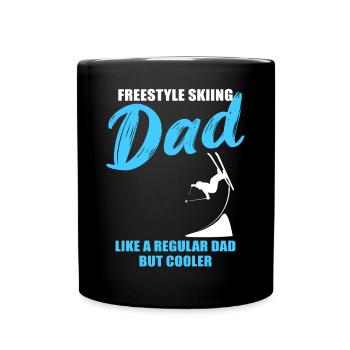 Freestyle-Papa - Tasse einfarbig - Schwarz - Vorne