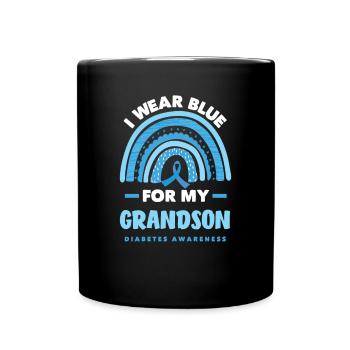 T1D Diabetes Typ 1 Diabetiker Geschenk - Tasse einfarbig - Schwarz - Vorne