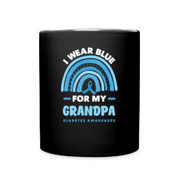 T1D Diabetes Typ 1 Diabetiker Geschenk - Tasse einfarbig - Schwarz - Vorne