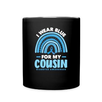 T1D Diabetes Typ 1 Diabetiker Geschenk - Tasse einfarbig - Schwarz - Vorne