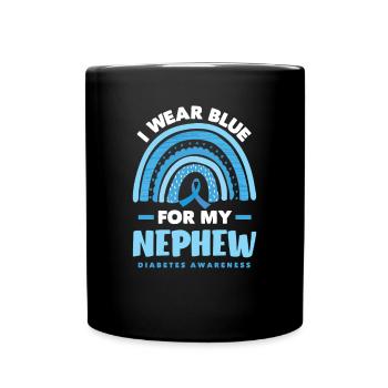 T1D Diabetes Typ 1 Diabetiker Geschenk - Tasse einfarbig - Schwarz - Vorne