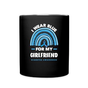 T1D Diabetes Typ 1 Diabetiker Geschenk - Tasse einfarbig - Schwarz - Vorne