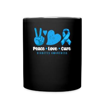 Cadeau pour diabétiques de type 1 pour diabétiques de type 1 - Mug uni - noir - Devant